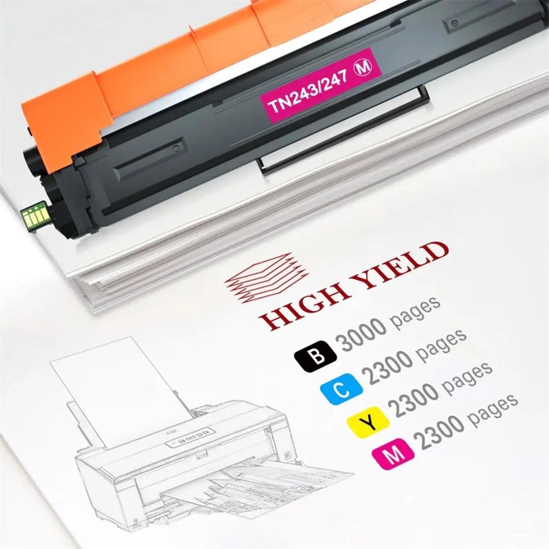 weCare Voordeelset Toners TN-243CMYK 5-pack - 2x Zwart 1x CMY - o.a. Brother DCP-L3510CDW