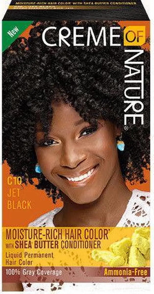 Creme of Nature Liquid Permanent Haarkleur Jet Black 250ml