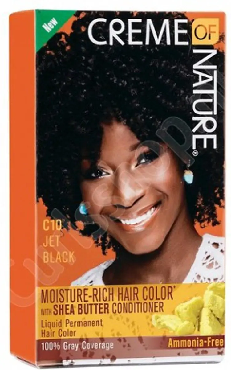 Creme of Nature Liquid Permanent Haarkleur Jet Black 250ml