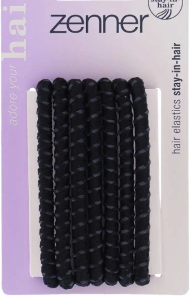 Zenner Elastieken Stay in Hair - 7 Stuks Zwart