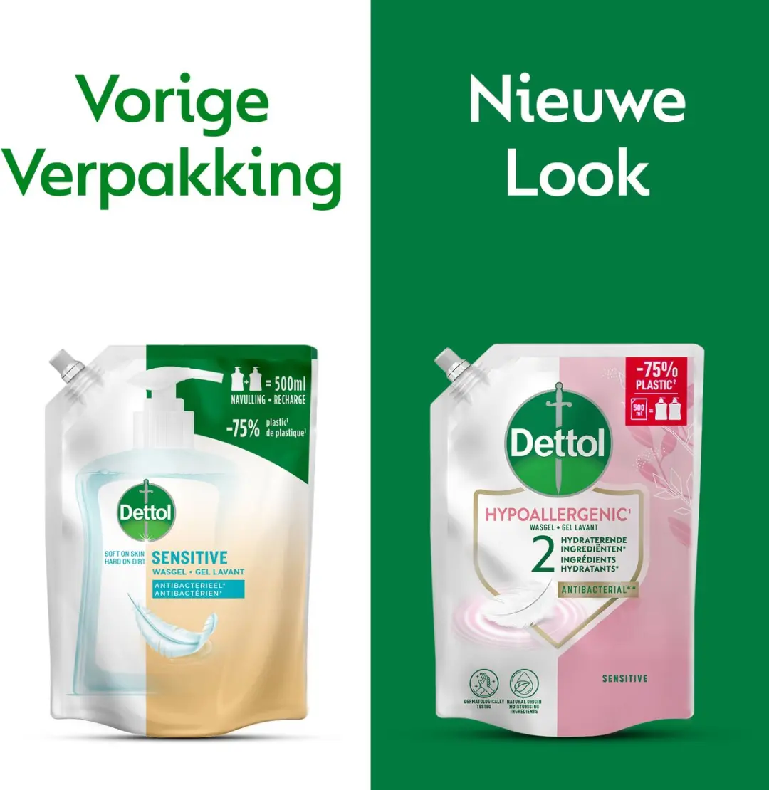 Dettol Handzeep Navulling Sensitive 3000ml - 6 Stuks