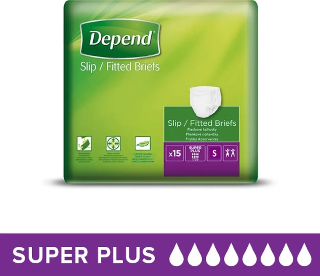 Depend Slip Super Plus Small - 15 Stuks