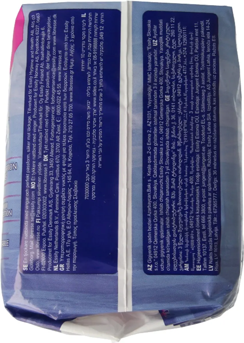 Libresse Maxi Goodnight Wing Maandverband - 10 Stuks - afbeelding 6 van 6