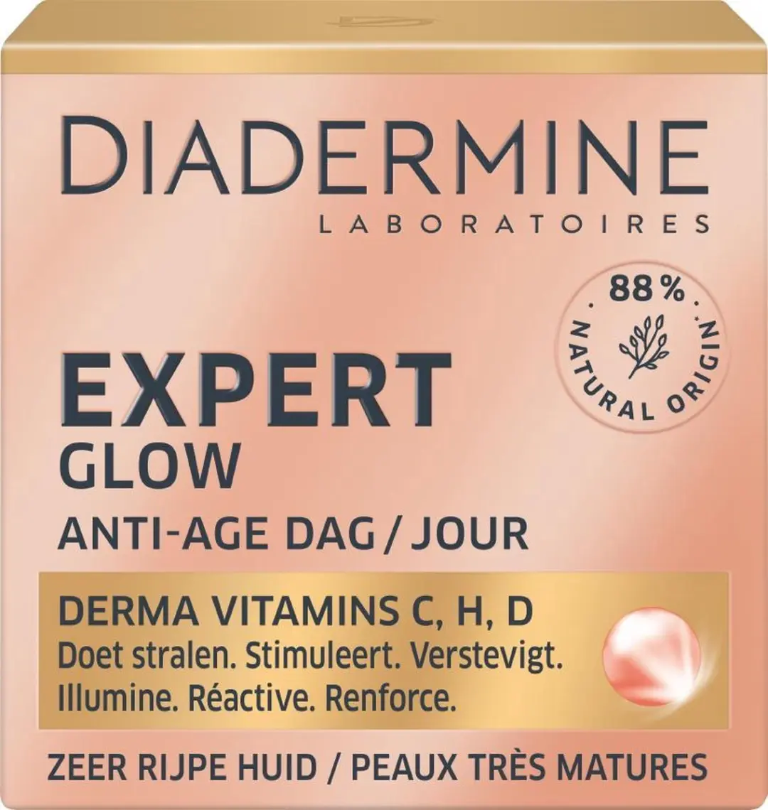 Diadermine Expert Active Glow Dagcrème 50ml - Rijpe Huid