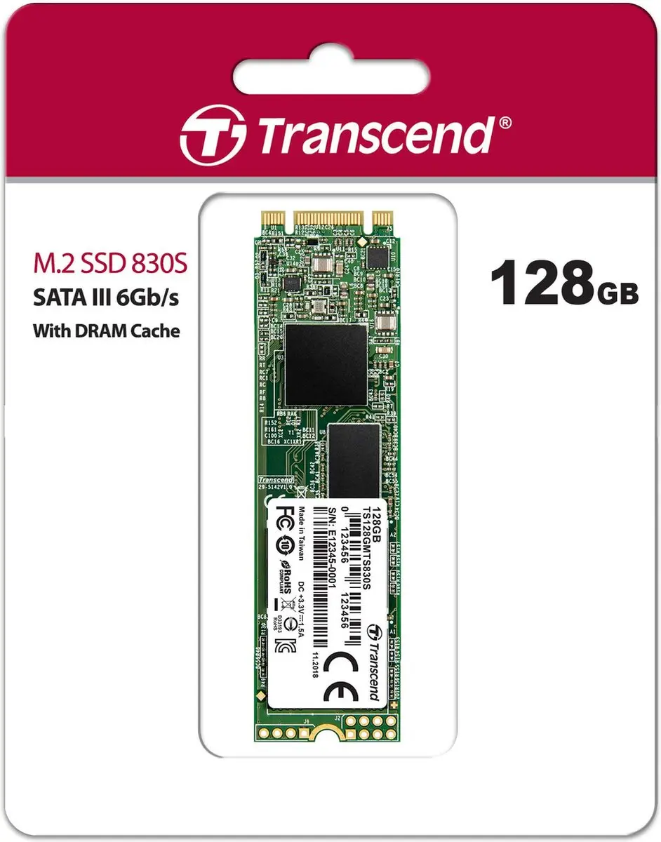 Transcend 830S M.2 SSD 128GB - TS128GMTS830S