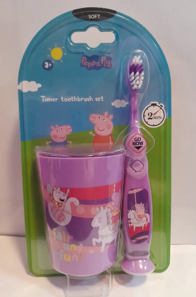 Peppa Pig Tandenborstelset 2 Stuks - Paars