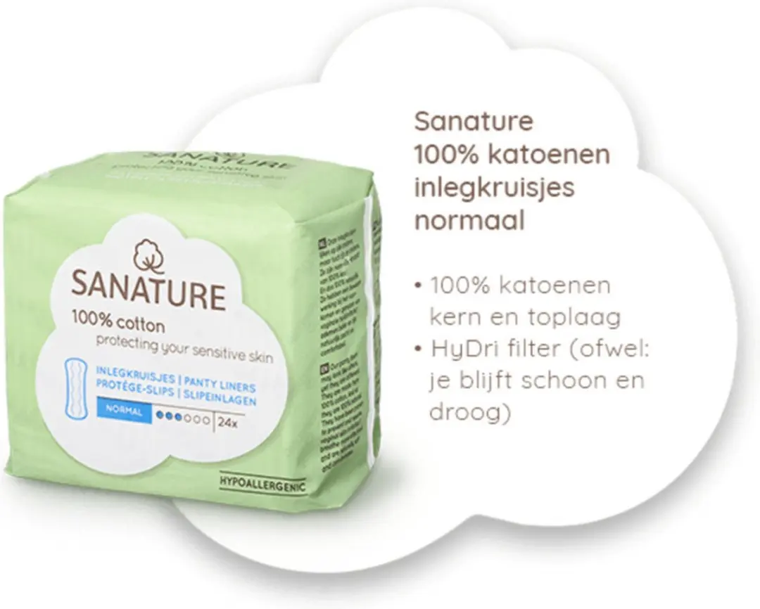 Sanature Inlegkruisjes Katoen - 24 Stuks - Groen