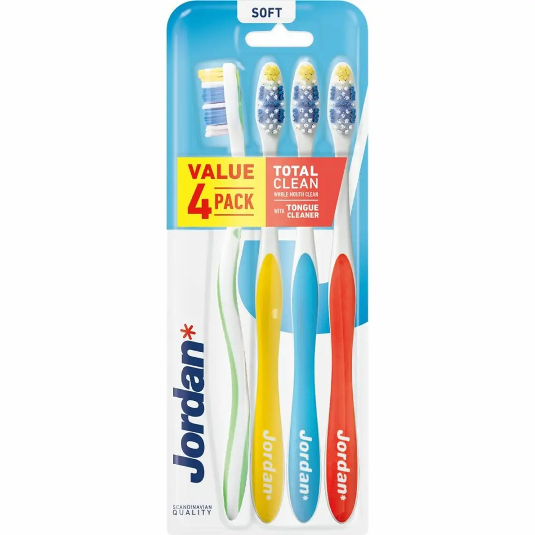 Jordan Tandenborstel Total Clean Soft 3 Stuks - Multicolor