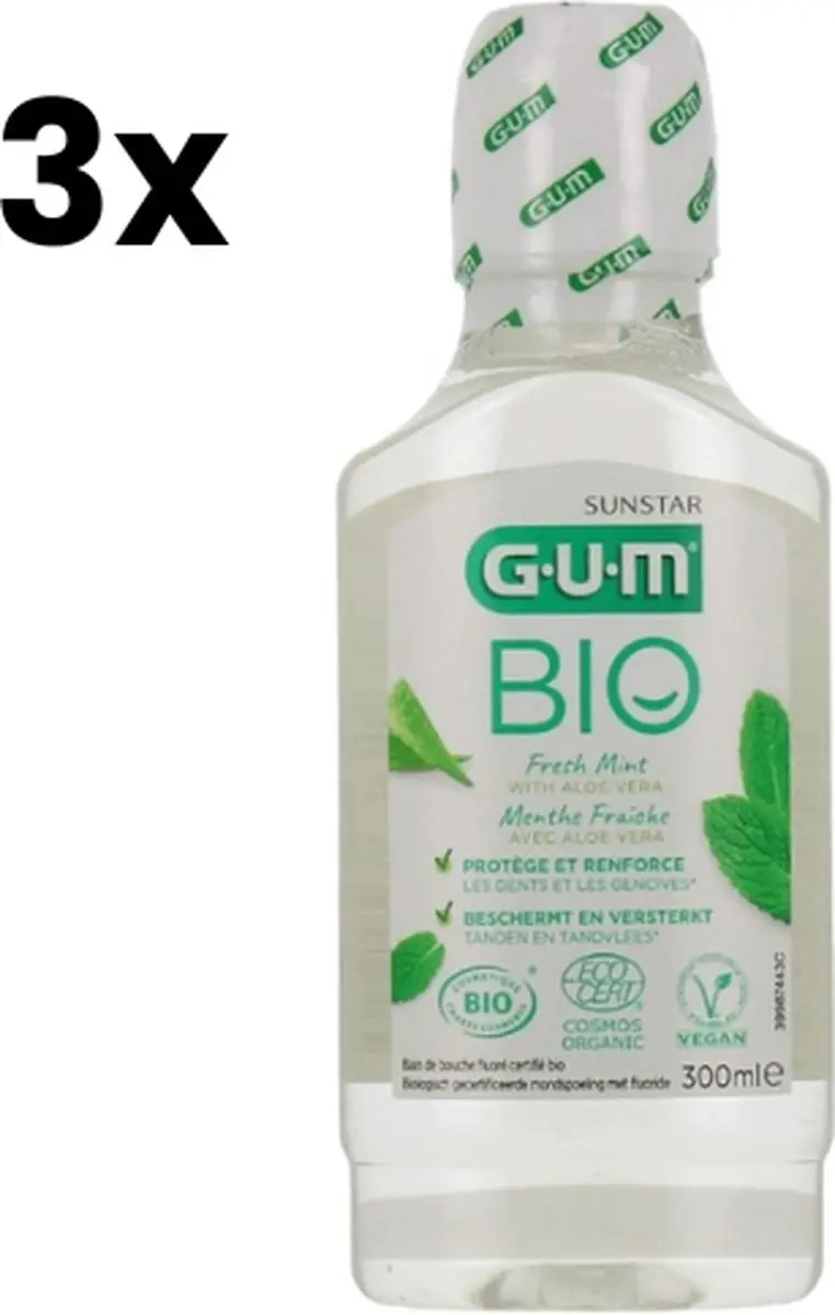 GUM BIO Mondspoelmiddel 3x300ml