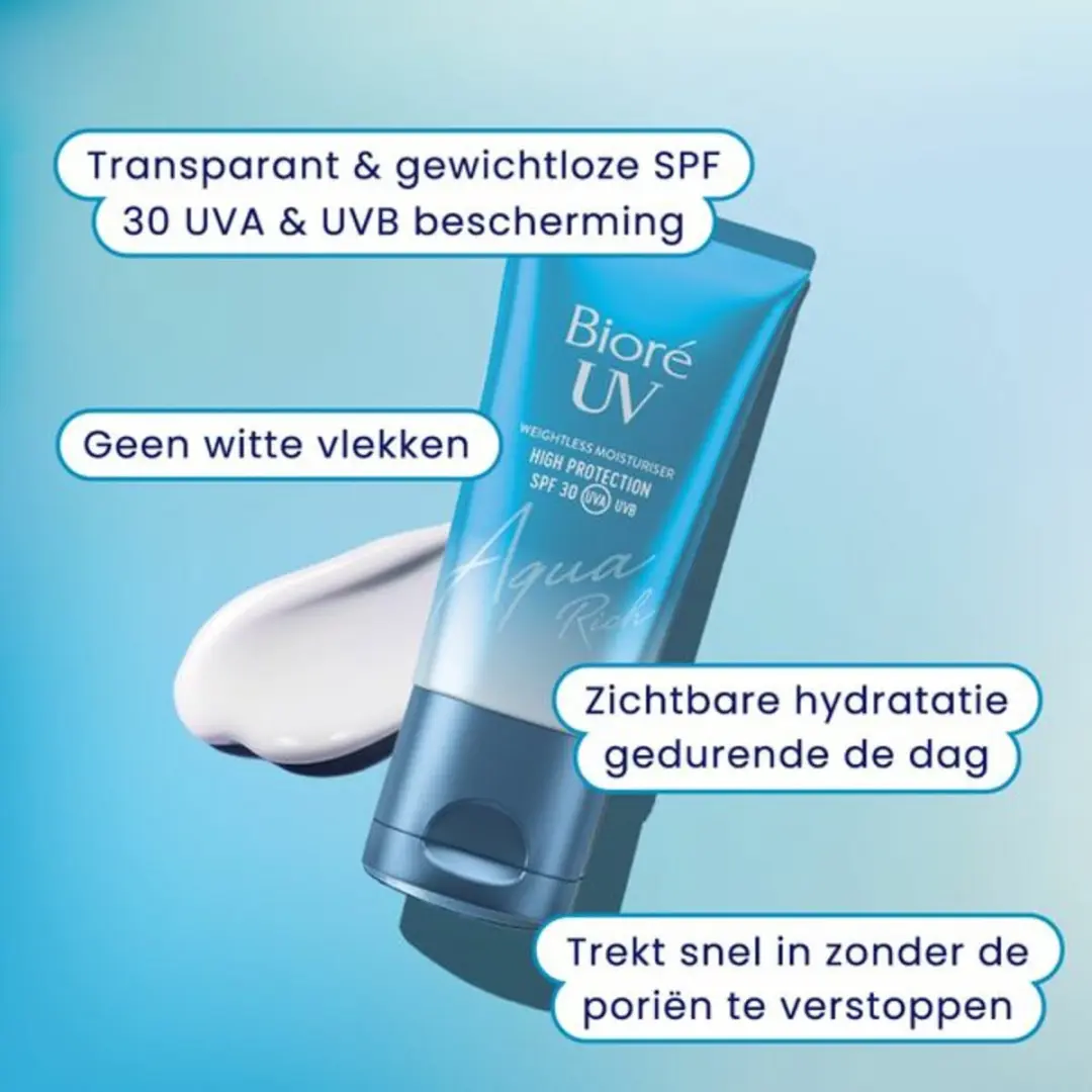 Biore Weightless Moisturiser UV Aqua Rich SPF30 - 50ml