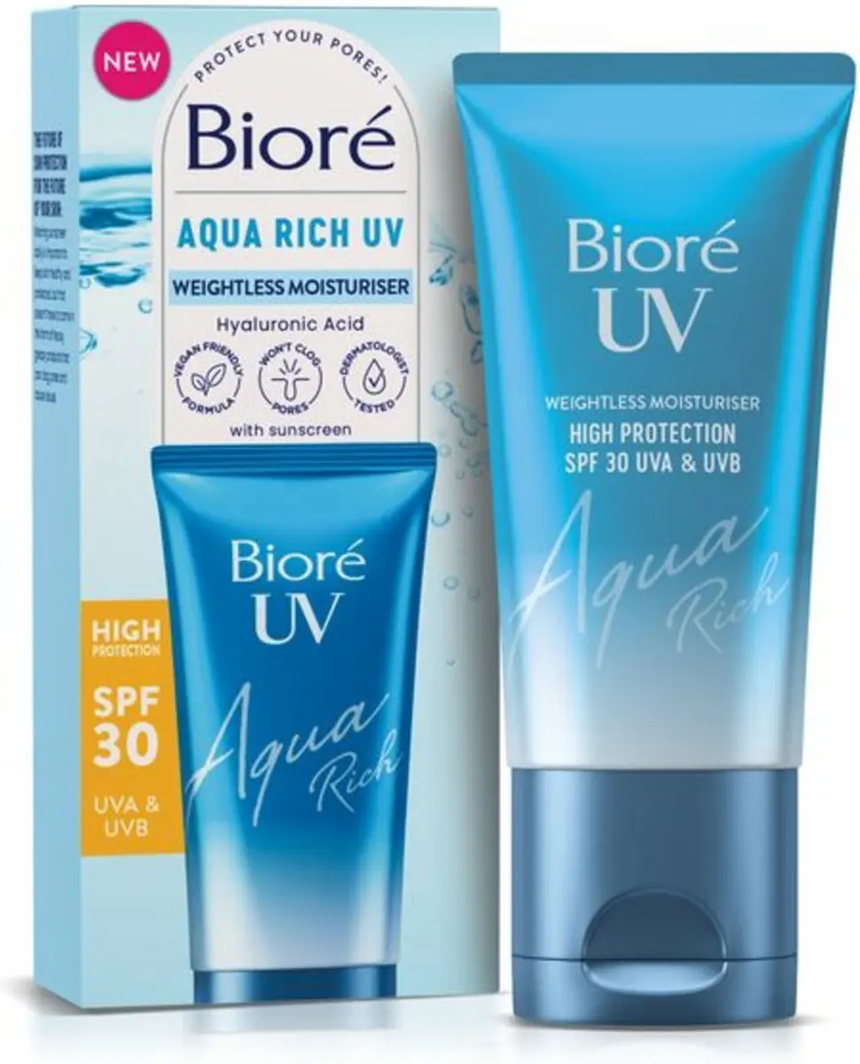 Biore Weightless Moisturiser UV Aqua Rich SPF30