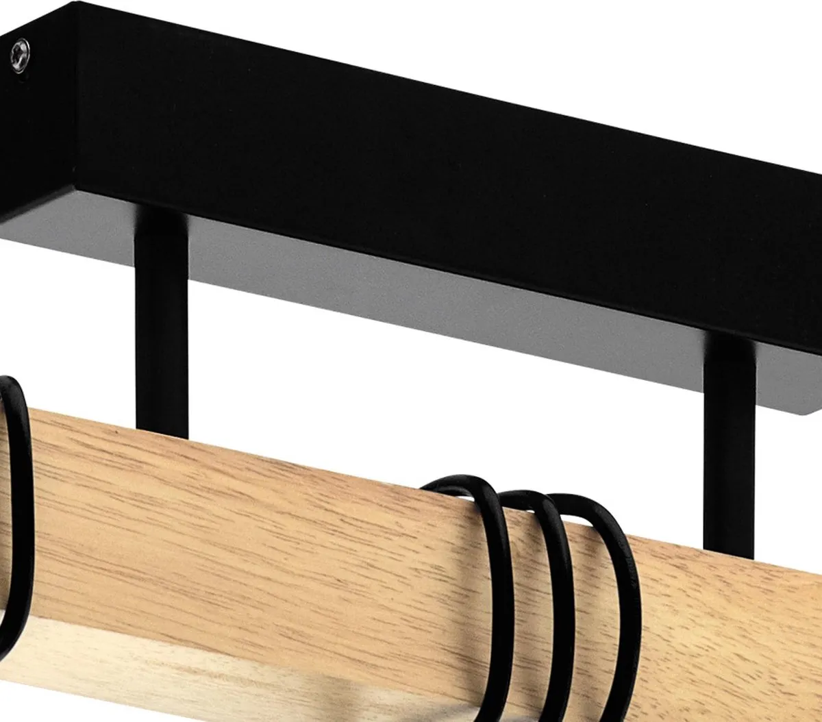 Eglo Townshend Plafondlamp E27 - 55cm - Zwart/Bruin