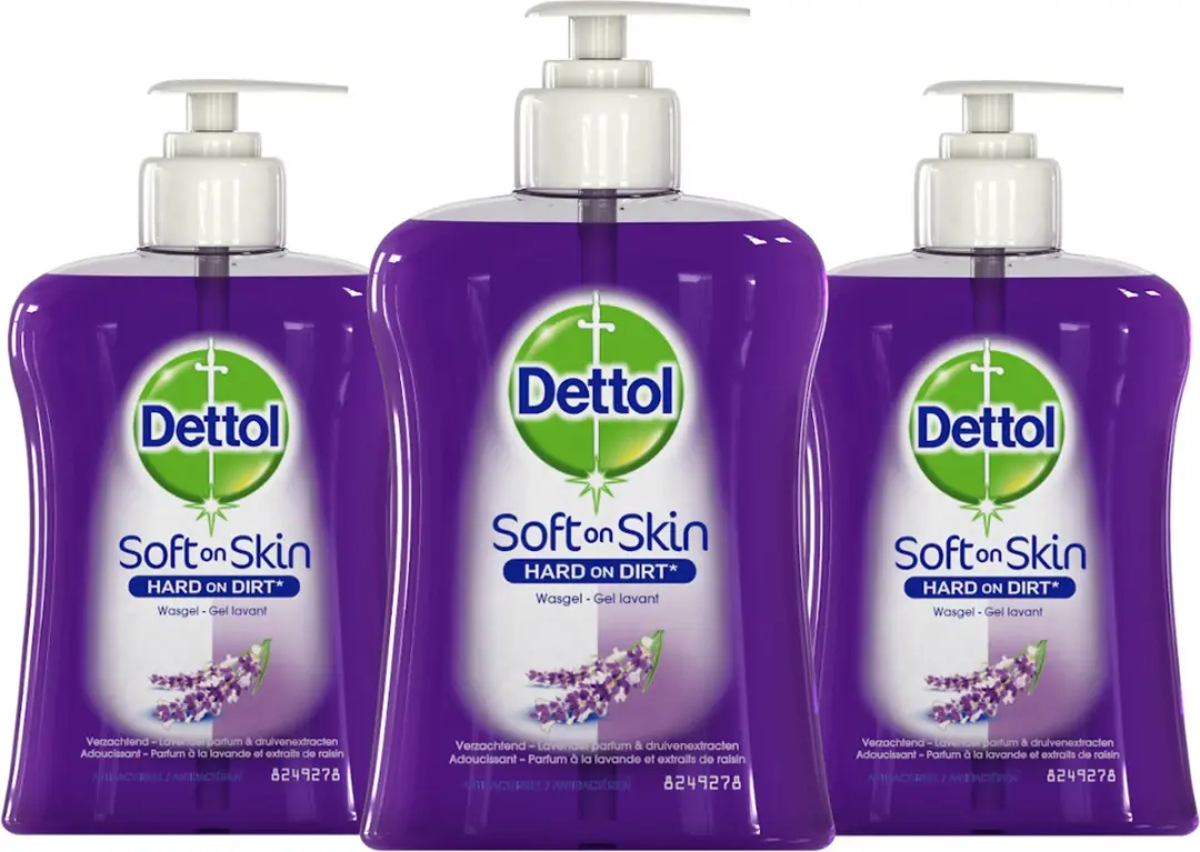Dettol Handzeep Verzachtend 3x250ml - afbeelding 6 van 6