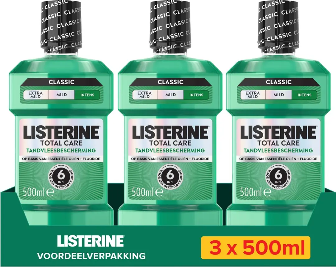 Listerine Total Care Tandvleesbescherming Mondspoeling 3x500ml