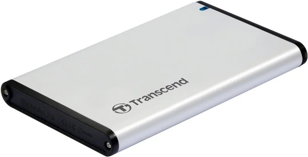 Transcend TS0GSJ25S3 2.5" SATA HDD Behuizing - USB 3.2 Gen 1 - Zilver