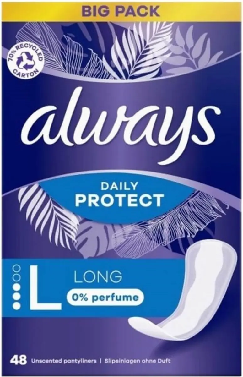 Always Daily Protect Inlegkruisjes Long 0% Geur