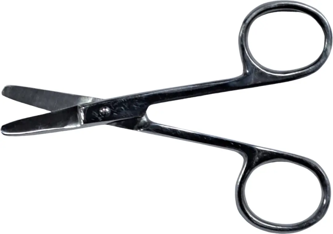 Zenner Babyschaartje 9 cm - Gebogen punt
