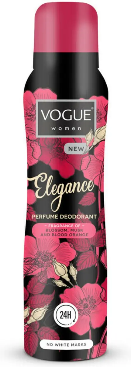 Vogue Elegance Deodorant 150ml - 6x150ml