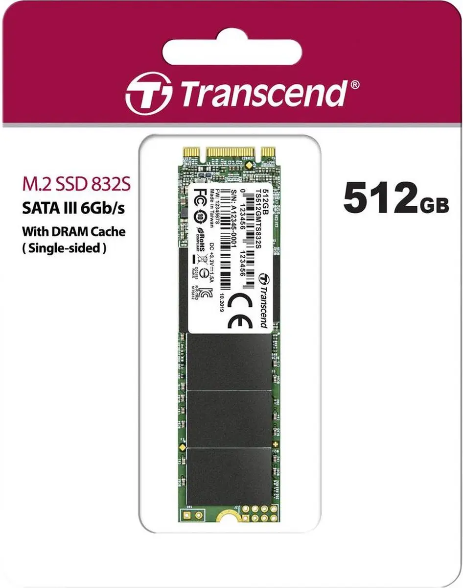 Transcend 832S TS512GMTS832S M.2 SSD 512GB - SATA