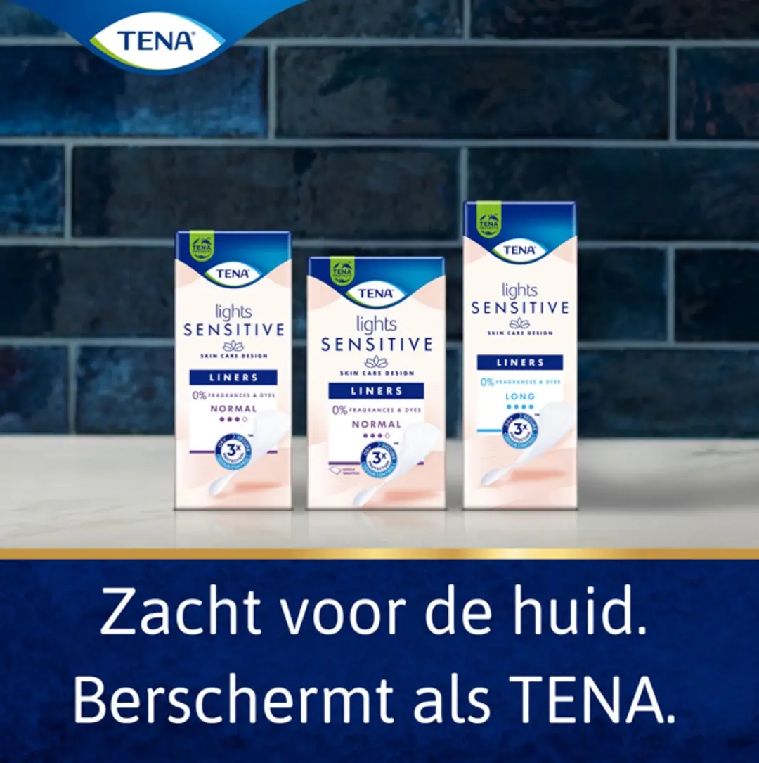 TENA Lights Sensitive Light Inlegkruisjes 140 Stuks - afbeelding 6 van 6