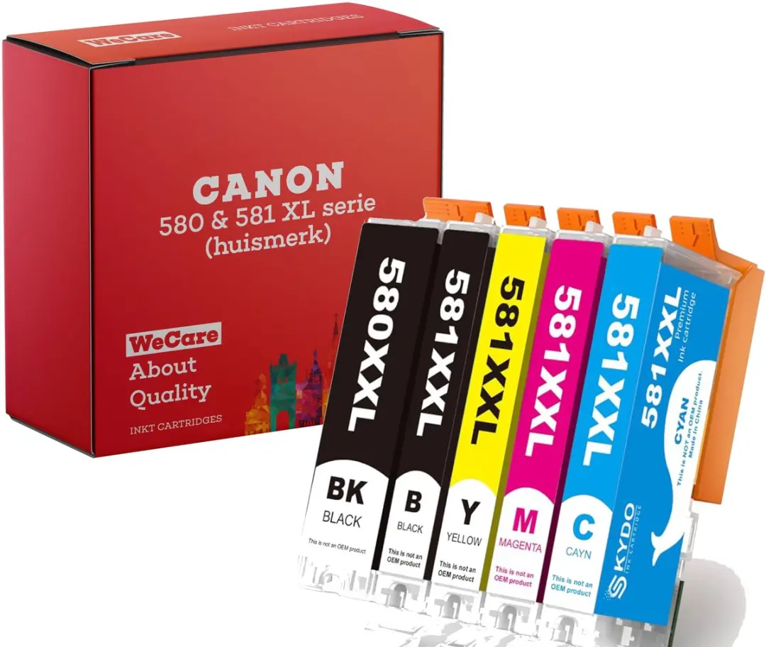 weCare 5-pack Inktcartridges C580-581XL
