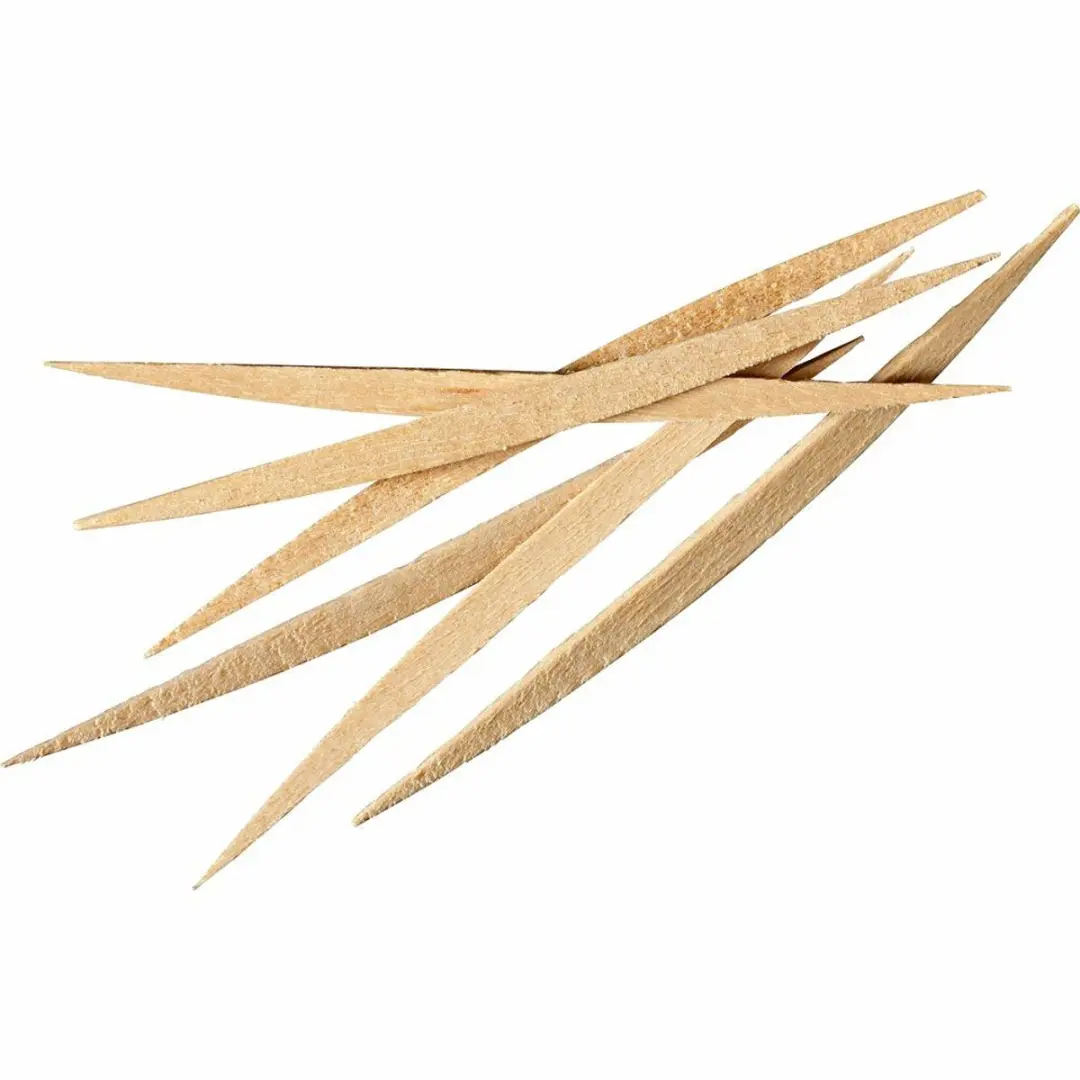 Jordan Tandenstokers Double Ended Thin - 6x100 Stuks Beige