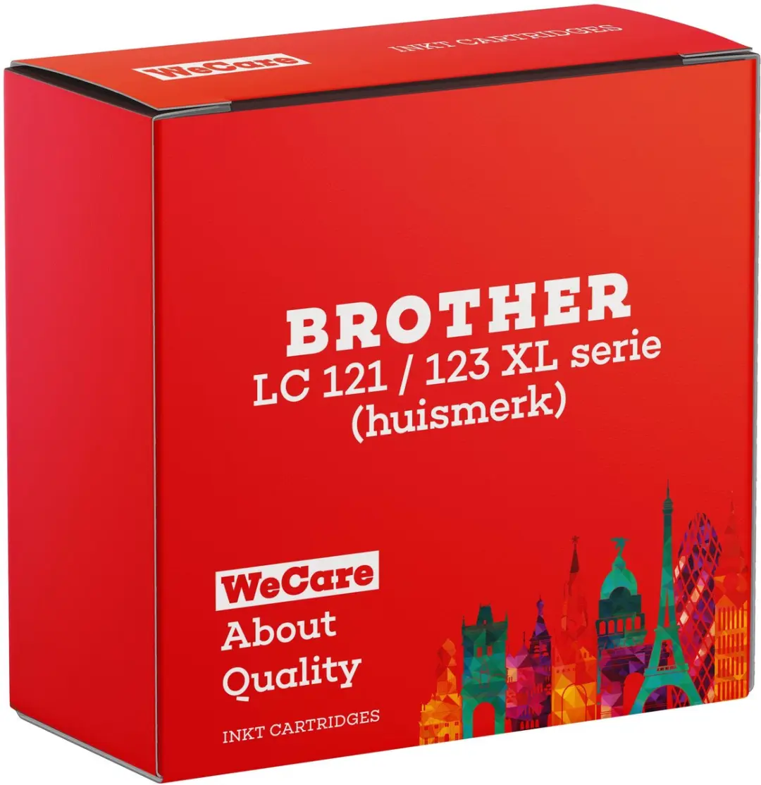 weCare LC123VALBP Inktcartridges 5 Stuks - XL - 20ml - o.a. Brother DCP/MFC