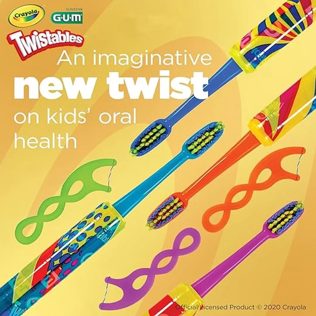 Gum Crayola Twistables Kids Flossers 90 Stuks