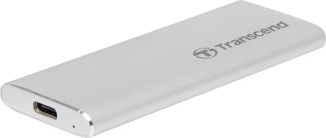 Transcend ESD260C Externe SSD 1TB - USB-C/USB-A - Zilver