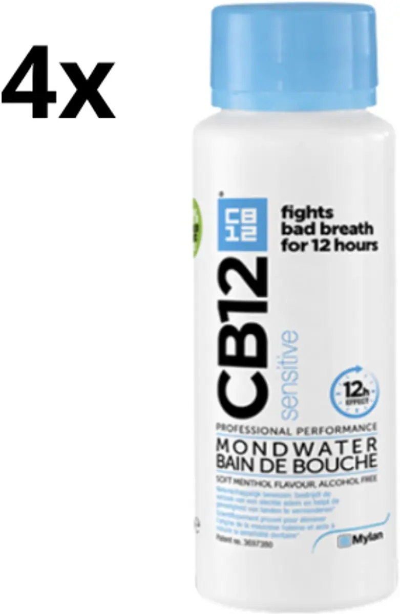CB12 Mondwater Sensitive 4x250ml
