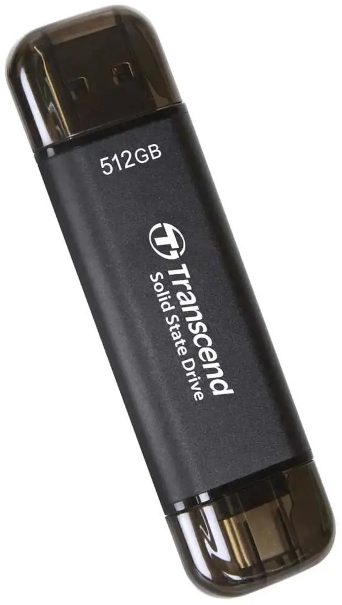 Transcend ESD310C Externe SSD 512GB - USB 3.2 Gen 2 - Zwart
