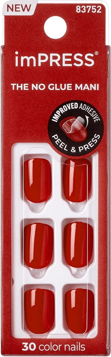 imPRESS Color Kunstnagels Reddy Or Not - 30 Stuks