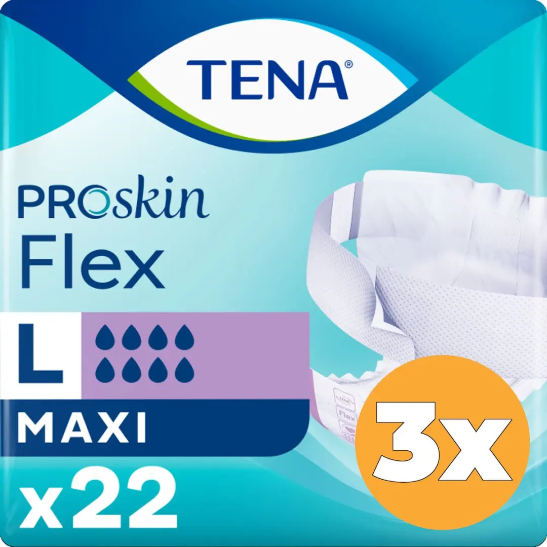 TENA Proskin Flex Maxi L - 3x22 Stuks