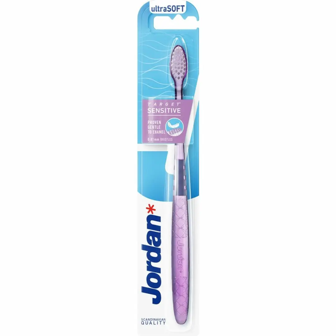 Jordan Target Sensitive Tandenborstel - 6 Stuks - Pastelkleuren