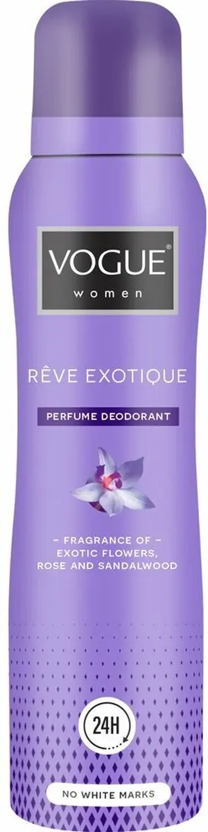 Vogue Reve Exotique Deo 150ml - 6 Stuks - afbeelding 6 van 6