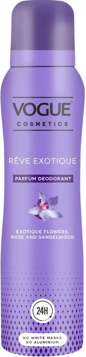 Vogue Reve Exotique Deo 150ml - 6 Stuks
