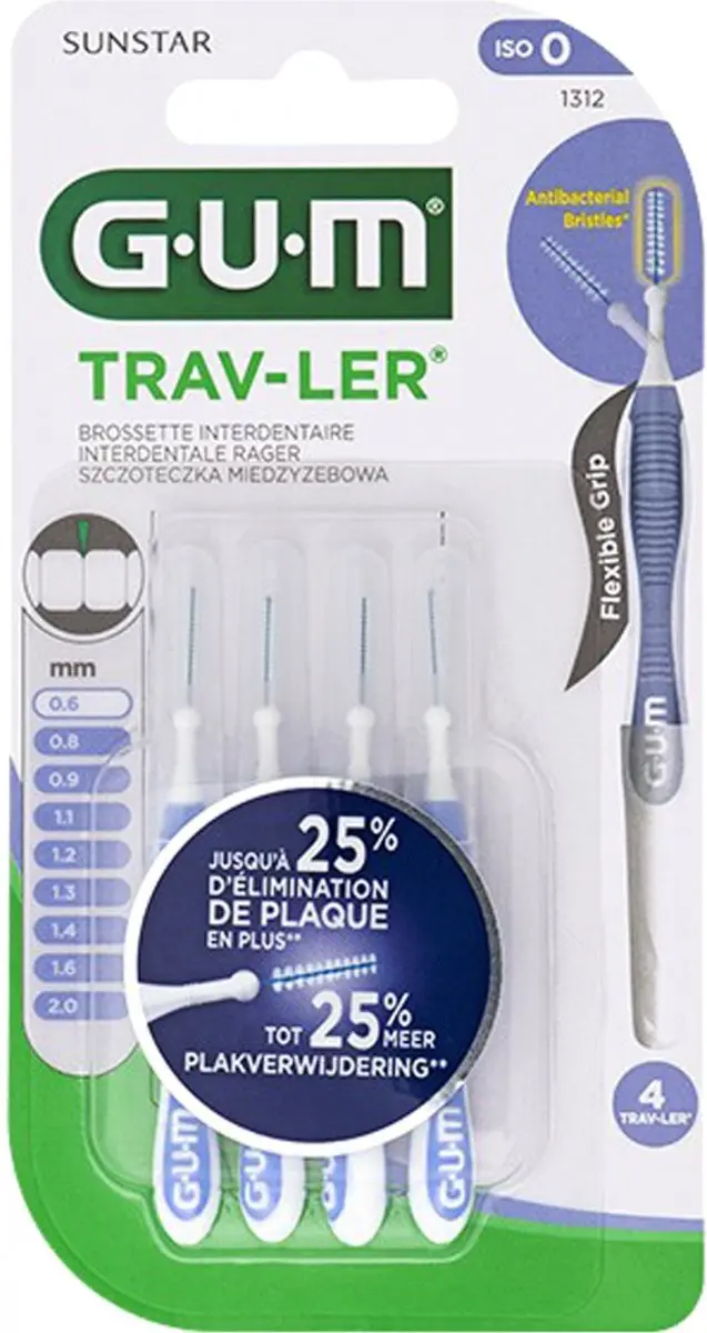 Gum Trav-ler 0.6mm Ragers - 4 Stuks - Lavendel