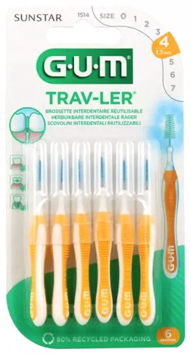 GUM Trav-ler Ragers 1.3mm Geel