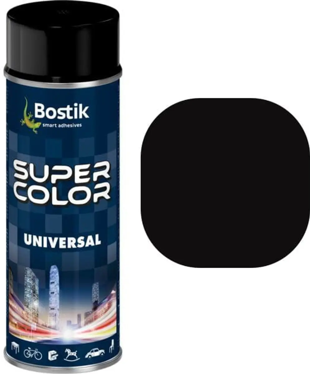 Bostik Universele Spraylak Zwart Mat 400ml