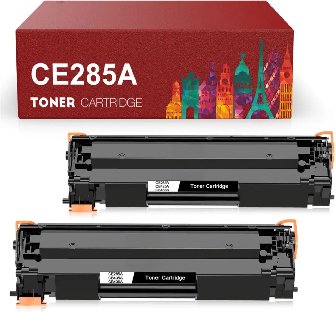 weCare HP 85A CE285A Toner Cartridge 2x Zwart