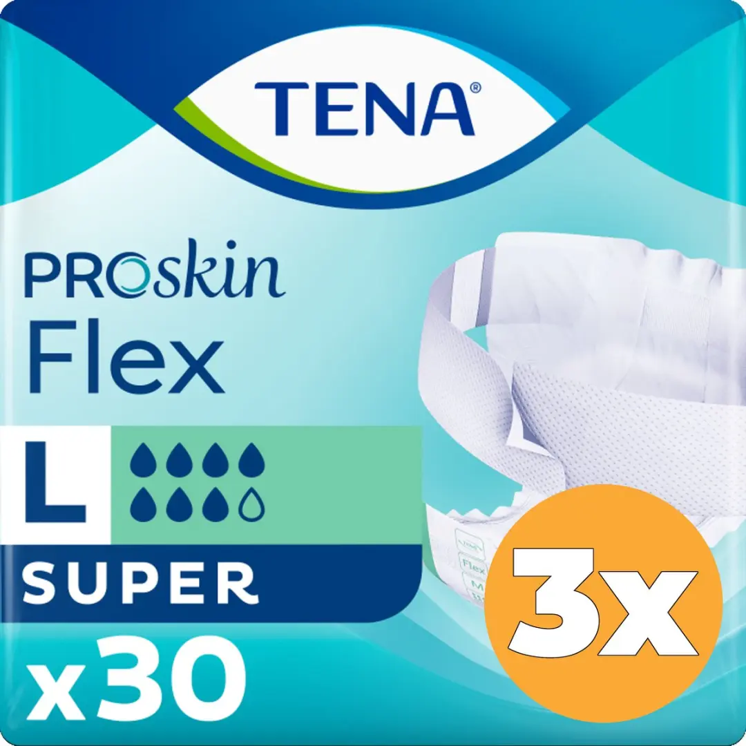 TENA Proskin Flex Super L - 90 Stuks (3x30)