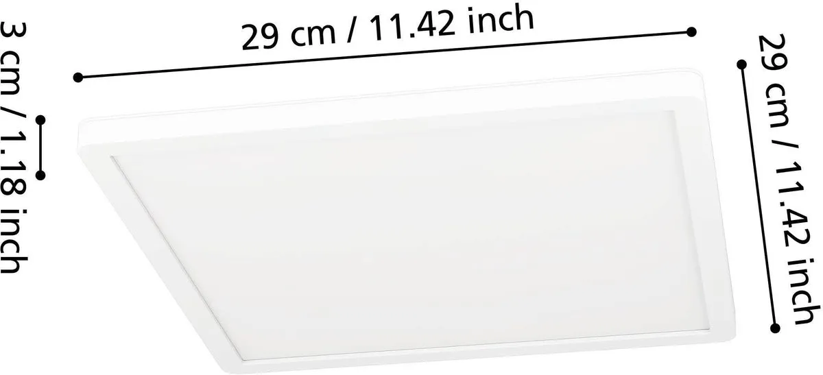 Eglo Minerario Plafondlamp LED 29cm - Wit