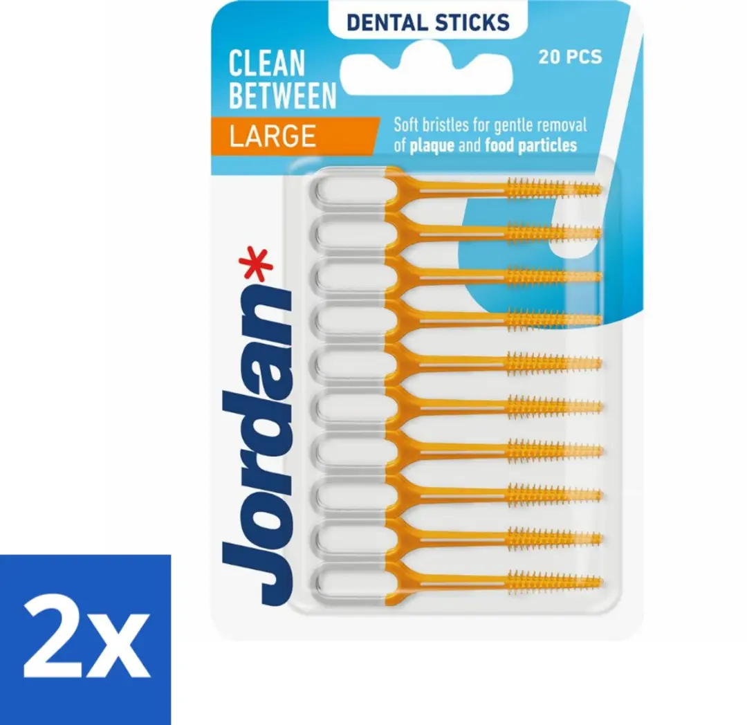Jordan Sticks Clean Between Large - 80 Stuks