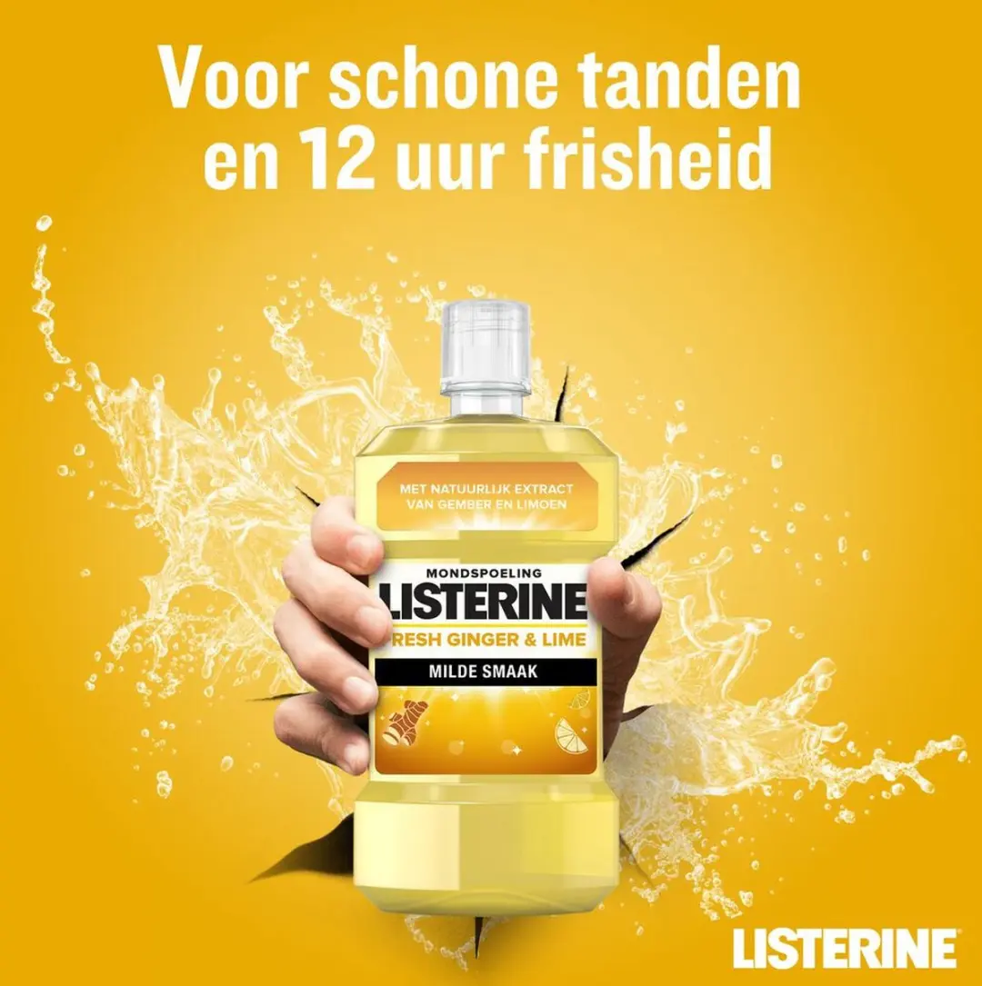 Listerine Fresh Ginger & Lime Mondwater 500ml