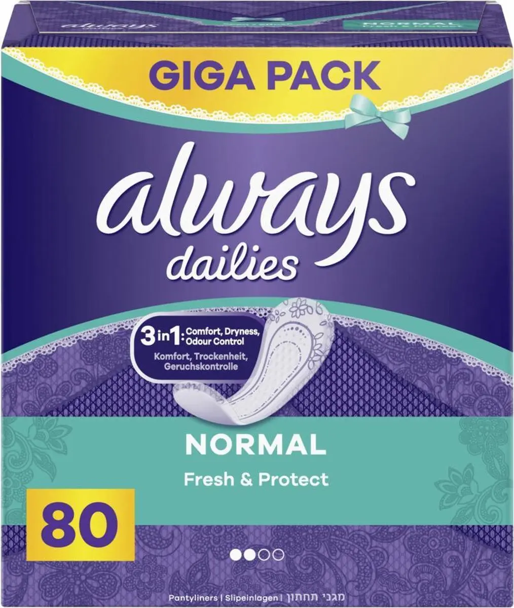 Always Inlegkruisjes Normal 80 Stuks