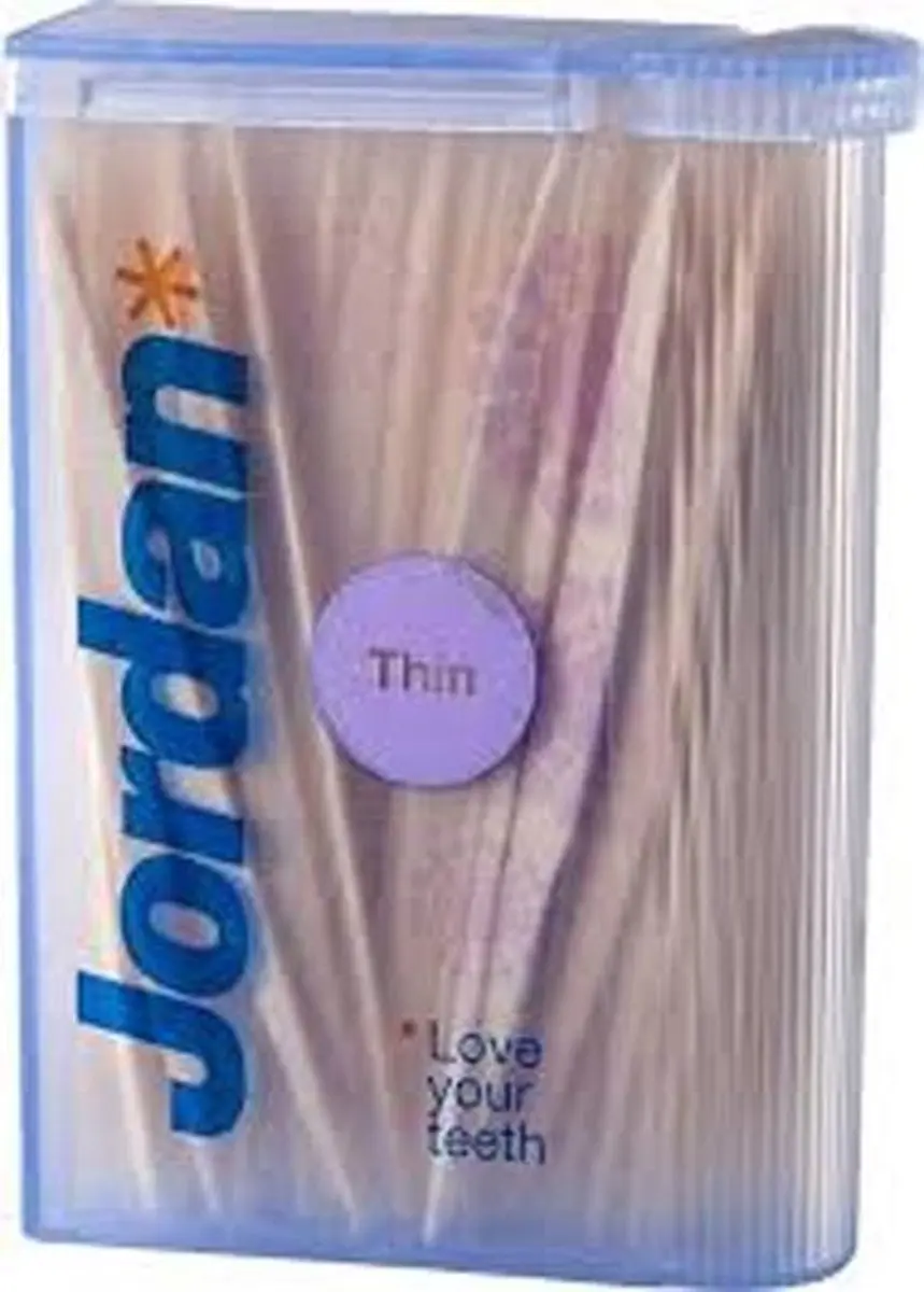 Jordan Tandenstokers Dun - 100 Stuks - Hout