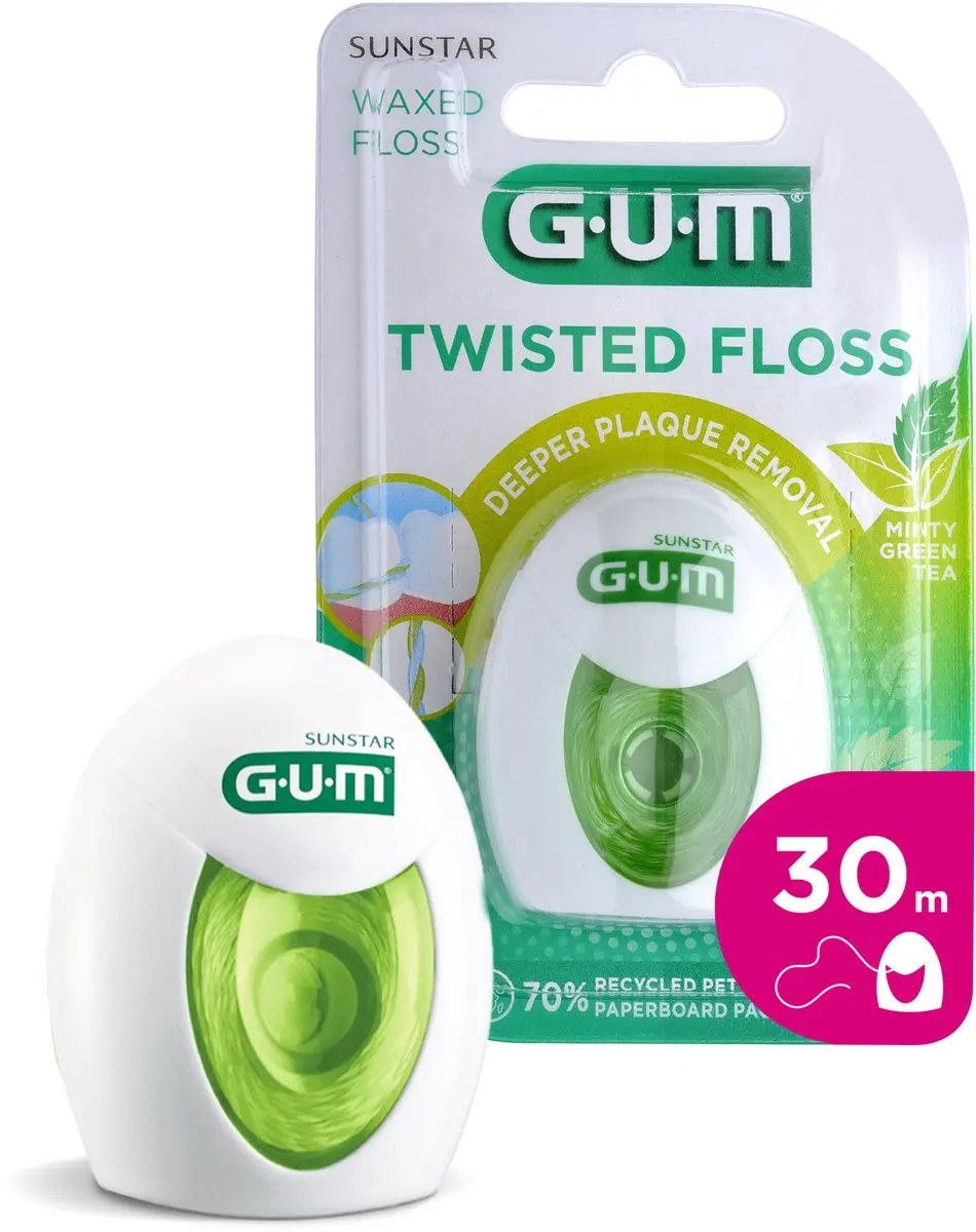 Gum Twisted Floss Tandzijde 30m