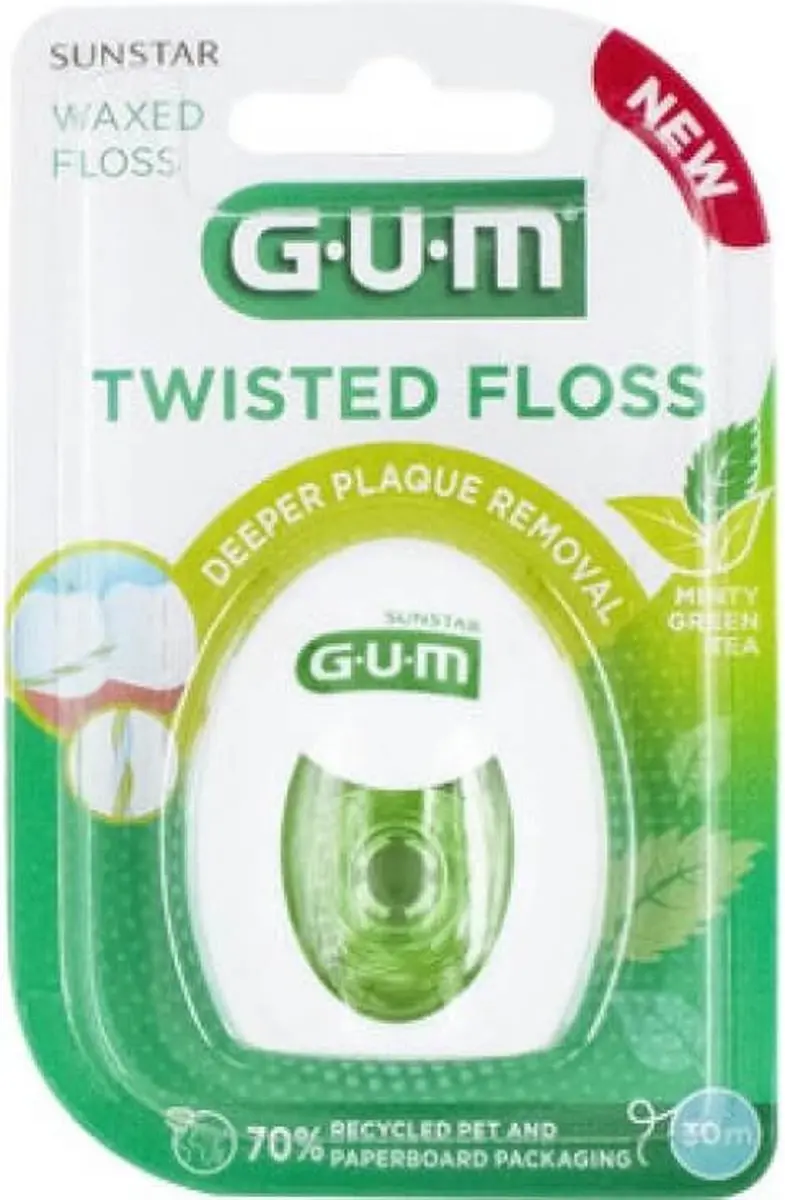 Gum Twisted Floss Tandzijde 30m