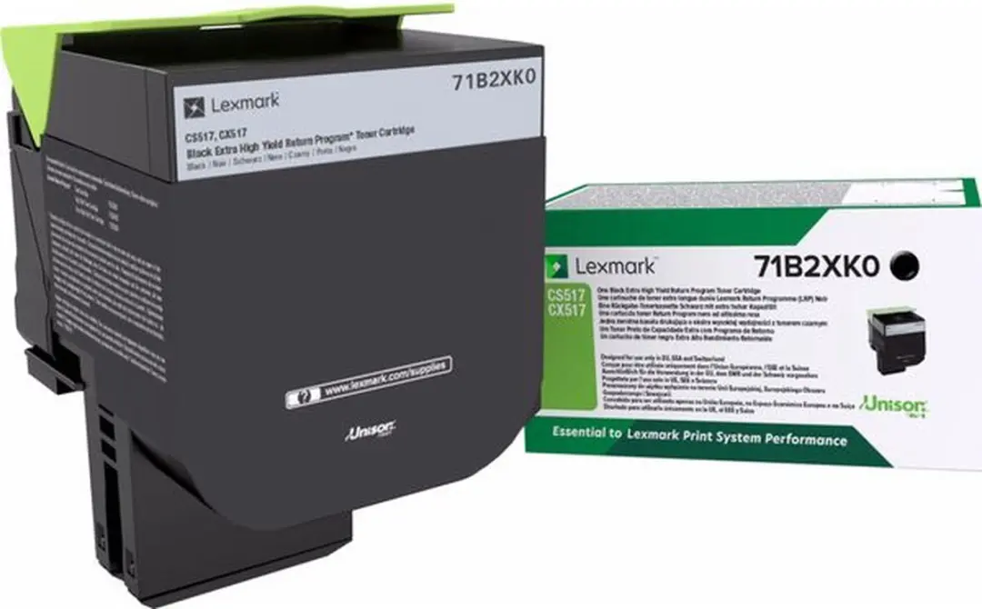 Lexmark 71B2XK0 Compatible Inktcartridge - Zwart - 8000 pagina's