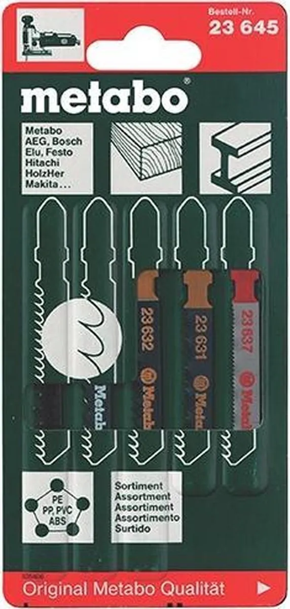 Metabo Decoupeerzaagbladen 5-delig HCS/HSS